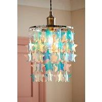 ValueLights Orla Irridescent 2 Tier Star Easy Fit Ceiling Pendant Lamp Shade | Size: 9 inches