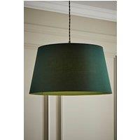 ValueLights Aspen Forest Green Tapered Easy Fit Pendant Lamp Shade in Bottle Green | Size: Small