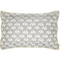 Scion 'Snow Drop Cotton' Oxford Pillowcase in Light Grey