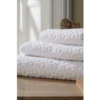 Murmur 'Fae Sculpted' Cotton Towel in White