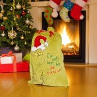 Garden Greatness Grinch Here For The Presents Sack in Green | Size: 1 Pack