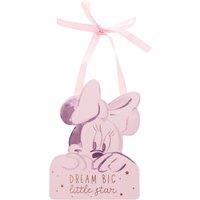 Disney Minnie Mouse Dream Big Little Star MDF Hanging Decoration Pink