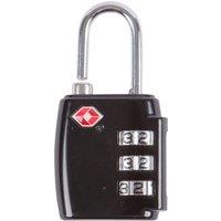 Blackspur TSA-Approved Metal Combination Padlock - 3-Digit - Black