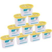 Ashley 10x Scented Interior Dehumidifiers - 0.5L Vanilla Anti-Mould Damp Trap in Yellow