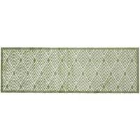 JVL Mega Runner - 57x150cm, Geo in Green | Size: 150 cm x 100 cm