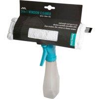 JVL Car Care Cleaning Range 3 in 1 Microfibre Window Cleaner with Spray Bottle in White | Size: 1 Pack