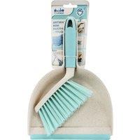 JVL Pro Clean Anti-Bacteria Mini Dustpan & Brush Set in Blue | Size: 1 Pack