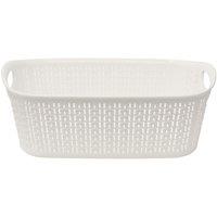 JVL Loop 3L Storage Basket - Ivory White in Off-White | Size: Small