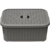 JVL Loop 6L Storage Basket - Grey | Size: Small