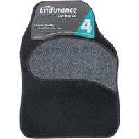 JVL Endurance Car Mat Set - Black | Size: 45 cm x 70 cm