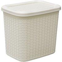 JVL Loop 10L Storage Basket in Ivory | Size: Medium