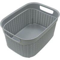 JVL Loop 9L Storage Basket in Grey | Size: Medium