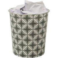 JVL Geo Plastic Waste Paper Bin in Light Green | Size: 2 Pack