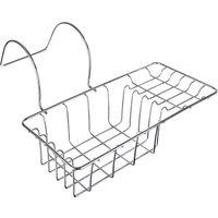 Orsina Over Side Bath Rack in Silver