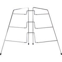 Orsina Jasper Chrome Corner Plate Rack in Silver