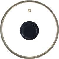 Orsina Gold 20cm Saucepan Lid, Tempered Glass Lid With Steam Vent For Safer Cooking, Durable Replacement Pan Lid in Clear