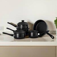 Orsina Viggo 5Pc Black Cookware Set, Non-Stick