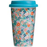 Orsina Decorative Design Travel Mug, Beautiful Design Mug For Long Journies, Secured Lid Reusable Travel Mug