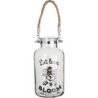 Orsina Elegant Bloom Glass Lantern, Versatile Clear Candle Lantern, Stylish Tealight Lantern, Sleek Lantern