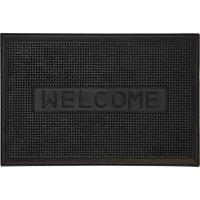 Orsina Welcome Rubber Doormat in Black | Size: 100 cm diameter