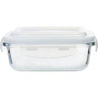 Orsina Durable 370 Ml Glass Container, Borosilicate Glass Food Organizer, Airtight Storage Container For Kitchen in Clear