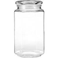 Orsina Glass Storage Jar - 1040ml, Clear Glass with Airtight Clip-Top Lid, Perfect for Storing Tea