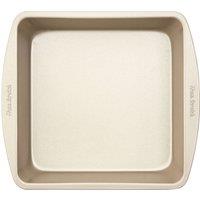 Orsina Effortless Baking Square Cake Tin, Durable Cake Tin For Kitchen, Carbon Steel Kitchen Tin For Cake in Gold