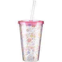 Orsina Durable Casey 450Ml Drinks Cup, Versatile Plastic Water Cup, Portable Safe Plastic Water Drinking Cup in Pink