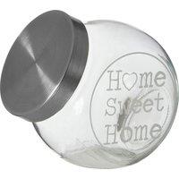 Orsina Olivia 700ml Glass Storage Jar with Metal Lid in Clear