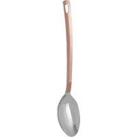 Orsina Rose Gold Plated Serving Spoon With Extended Grip, Metal Spoon With Hanging Loop, Stylish Cooking Spoon in Copper