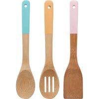 Orsina Aleki 3 Piece Bamboo Kitchen Utensil Set in Pink