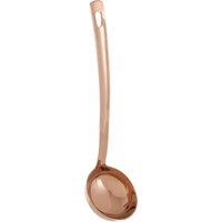 Orsina Elegant Copper Finish Ladle, Premium Copper Plated Serving Spoon, Kitchen Cooking Tool With Long Handle in Rose Gold