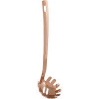 Orsina Copper Finish Spaghetti Spoon, Stainless Steel Pasta Spoon, Kitchen Tool With Hanging Loop, Pasta Server in Rose Gold