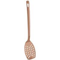 Orsina Dual Tone Reflective Copper Finish Slotted Turner, Stainless Steel Kitchen Tool, Spatula With Hanging Hole in Rose Gold