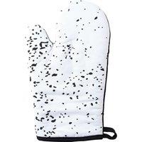 Orsina Single Oven Glove, Scandinavian-Inspired Pattern With Quilted Heat Protection, Comfortable Grip in White
