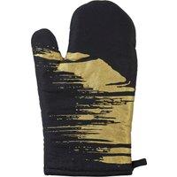 Orsina Single Oven Glove, Striking Geometric Print With Quilted Heat Protection, Ensures Safe Grip On Hot Pots in Black