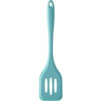 Orsina Orange Silicone Slotted Turner, Scratch-Free Flipper For Smooth Pans, Handy Kitchen Tool, Cooking Spatula in Turquoise
