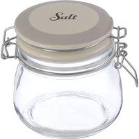 Orsina Durable Salt Storage Jar, Stylish Glass Jar With Lid For Kitchen Counter, Versatile Airtight Storage Jar in Clear