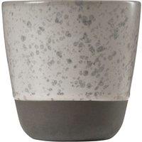 Orsina Grey Speckled Handleless Cup, Textured Stoneware Coffee Mug, Reusable Cappuccino Cup For Home, Ceramic Mug