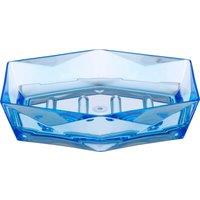 Orsina Dow Acrylic Soap Dish, Geometric Design in Blue