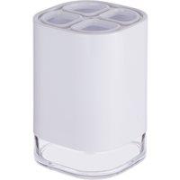 Orsina Ando Acrylic Toothbrush Holder in White