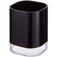 Orsina Black Acrylic Bathroom Tumbler, Frosted Finish Water Tumbler For Sink, Lightweight Decor Tumbler For Razors