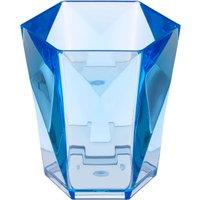 Orsina Blue Acrylic Bathroom Tumbler, Lightweight Textured Tumbler Cup, Modern Frosted Water Tumbler With 3D Design