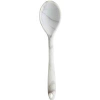 Orsina Heat-Resistant Light Pink Silicone Spoon, Stain Resistant Cooking Spoon, Kitchen Tool With Hanging Loop in White