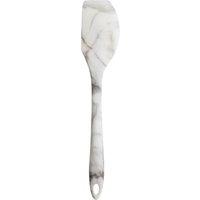 Orsina Stylish Light Pink Silicone Spatula, Kitchen Turner With Flat Edge, Non-Stick & Stain Resistant Rubber Spatula in White