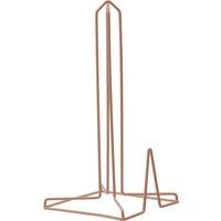 Orsina Pink Finish Kitchen Roll Holder, Stylish Wire Frame Design With Durable Metal Construction, Soft Pink