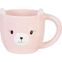 Orsina Versatile Design Bear Mug, Elegant Small Milk Mug For Bedroom, Dishwasher Safe Coffee Mug For Livingroom in Pink