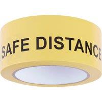 Orsina Warning Tape Keep Safe Distance', High-Visibility Adhesive Tape For Social Distancing & Safety Measures in Yellow