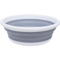 Premier Housewares Collapsible Round Washing Up Bowl Grey