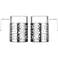 Orsina Set Of Two Nairobi Coffee Mugs in Silver